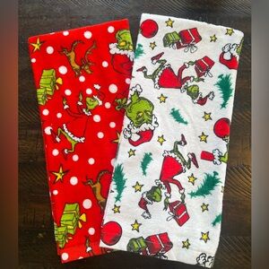 Grinch Christmas Themed Dish Towels